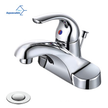 Bathroom Faucet 1 Handle Low Arc Lead Free Single Handle 4 inch Centerset Bathroom Sink Faucet